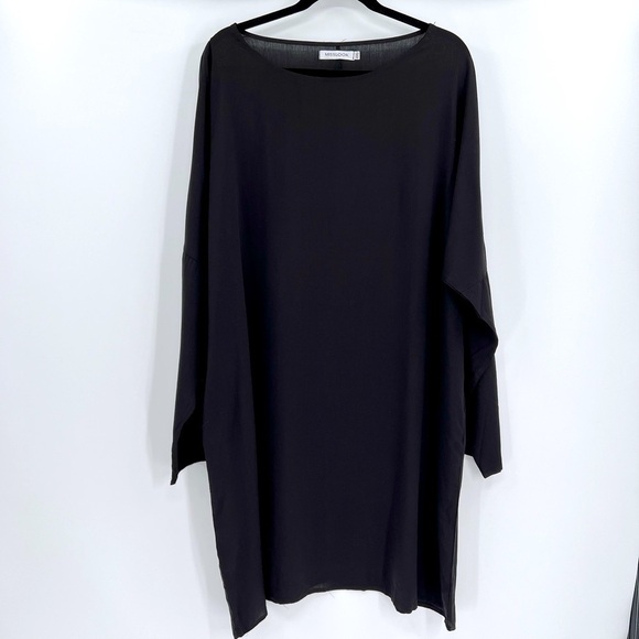 Misslook basic black tunic dress with pockets size XXL - Picture 11 of 12